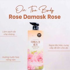 Sữa Tắm On The Body Hồng Damask 900ml - Dưỡng ẩm mềm da, hương thơm quyến rũ