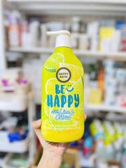 Sữa Tắm Happy Bath Lime & Citrus 900ml - Thơm Mát, Sảng Khoái, Dưỡng Ẩm Da - Sản Phẩm Chăm Sóc Da chuẩn