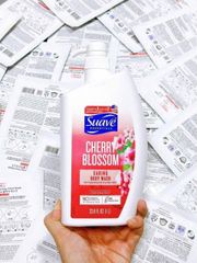 Sữa Tắm Suave Hương Hoa Anh Đào 1000ml - Dưỡng Ẩm Mềm Mịn, Tươi Mát Da