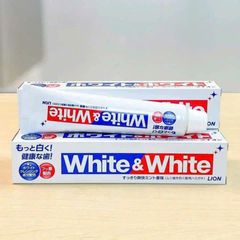 Kem Đánh Răng White & White 150g - Giúp Răng Trắng Sáng và Sạch Mảng Bám - Sản Phẩm Chăm Sóc Răng Miệng Chất Lượng Cao
