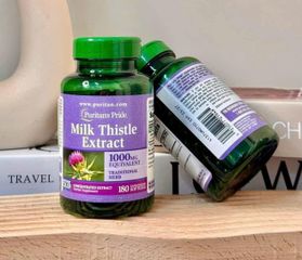 Viên Uống Bổ Gan Milk Thistle Extract 180 Viên - Hỗ Trợ Sức Khỏe Gan Tự Nhiên, Thực Phẩm Chức Năng Tốt Cho Gan