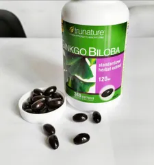 Viên uống bổ não Trunature Ginkgo Biloba 120mg - Hỗ trợ trí nhớ và tập trung, 340 viên