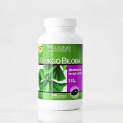 Viên uống bổ não Trunature Ginkgo Biloba 120mg - Hỗ trợ trí nhớ và tập trung, 340 viên