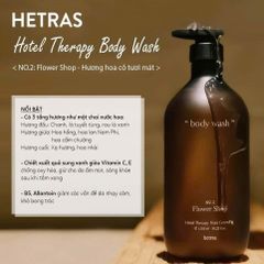 Sữa tắm Hetra’s Body Wash No.2 Flower Shop – hương hoa thơm ngọt, dưỡng ẩm