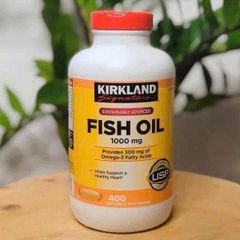 Viên uống Dầu cá Kirkland Signature 1000mg 400 Viên - Bổ dưỡng Tim mạch và Cải thiện Sức khỏe