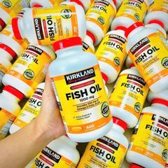 Viên uống Dầu cá Kirkland Signature 1000mg 400 Viên - Bổ dưỡng Tim mạch và Cải thiện Sức khỏe