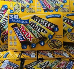 Bánh kẹo Socola M&M Mars Variety Pack 30 thanh 1.52kg - Hương vị ngọt ngào, đa dạng cho tín đồ chocolate