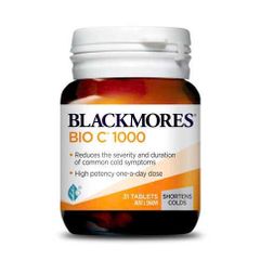 Viên uống Blackmores Bio C 1000mg - Tăng cường sức khỏe, hỗ trợ làm mềm da, 31 viên nhập khẩu từ Úc