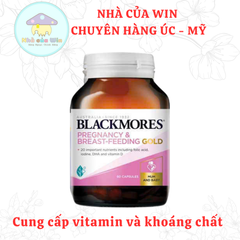 Viên uống Blackmores Pregnancy & Breast - Feeding Gold 60 viên hỗ trợ thai kỳ khỏe mạnh và phát triển trí não cho mẹ và bé