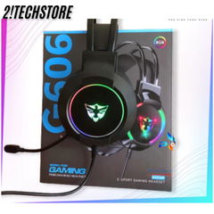Tai Nghe Gaming Chụp Tai G606, Tai Nghe Máy Tính Có Mic, Jack Cắm USB, LED RGB, Âm Thanh 7.1, BH 12T