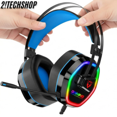 Tai Nghe Chụp Tai Có Dây Gaming G608 - Có Mic, Công Nghệ Lọc Âm Giảm Tiếng Ồn Làm Nhiễu, Laptop/PC.