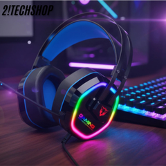 Tai Nghe Chụp Tai Có Dây Gaming G608 - Có Mic, Công Nghệ Lọc Âm Giảm Tiếng Ồn Làm Nhiễu, Laptop/PC.