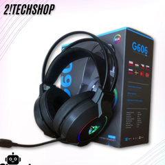 Tai Nghe Chụp Tai Gaming Có Dây G606 - Âm Thanh Vòm Surround Có Mic, Đèn Led RGB, Chuyên Game,BH 12T