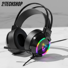 Tai Nghe Chụp Tai Gaming Có Dây G606 - Âm Thanh Vòm Surround Có Mic, Đèn Led RGB, Chuyên Game,BH 12T