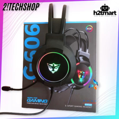 Tai Nghe Chụp Tai Gaming Có Dây G606 - Âm Thanh Vòm Surround Có Mic, Đèn Led RGB, Chuyên Game,BH 12T