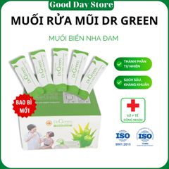 Muối Rửa Mũi Xoang Dr Green - Hỗ Trợ Rửa Mũi Cho Bé & Người Lớn, Giảm Khô Mũi, Dưỡng Ẩm, Sạch Khuẩn