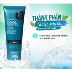 (Nhật) Sữa rửa mặt bạc hà cho nam Kumano Pharmaact Cool - Kháng khuẩn cao, loại bỏ mụn