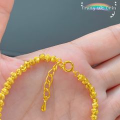 Lắc tay nữ, vòng tay bi 1 cầu tròn đính đá bền màu sang trọng ORIN EV32