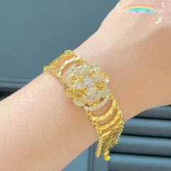 Lắc tay nữ, vòng tay hoa lưới đính đá bền màu sang trọng ORIN EV24