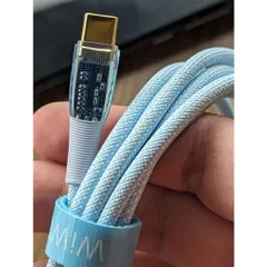 CÁP dù C to C 100W 2 đầu trong suốt - Hỗ trợ max 100w truyền dữ liệu 20GB