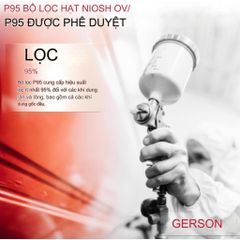 [XUẤT MỸ] Mặt Nạ Phòng Độc Gerson Lõi G95P, Mặt nạ Chống Khói Bụi, Sơn, Thuốc Sâu