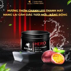 Sáp Vuốt Tóc Nam AKUMA HERO Matte Clay 95g – Giữ Nếp Mạnh, Không Bết Dính, Tạo Kiểu Tự Nhiên