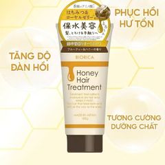 (Nhật) Kem Ủ Tóc Botanical Giảm Gãy Rụng Suôn Mượt Tóc Natural Treatment Honey Hair Treatment