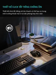 Chuột gaming không dây sạc pin BAK inphic F1S cho game chơi game