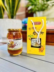 Trà Nhân Sâm Mật Ong 580g - Giải Khát Bổ Dưỡng, Tăng Cường Sức Đề Kháng, Thức Uống Lành Mạnh từ Nhân Sâm Red Ginseng