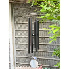 Chuông gió phong thuỷ nhạc thiền 6 thanh Nature's Melody 1m2 cao cấp, chuông gió treo cửa, 432Hz
