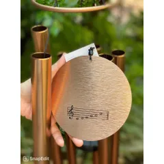 Chuông gió phong thuỷ nhạc thiền 6 thanh Nature's Melody 1m2 cao cấp, chuông gió treo cửa, 432Hz
