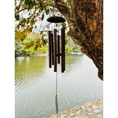 Chuông gió phong thủy nhạc thiền 6 thanh cao cấp 90 cm, chuông gió chữa lành, trị liệu 432Hz