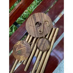 Chuông gió phong thuỷ nhạc thiền 8 thanh cao cấp dài 1m treo chùa, ban công, sân vườn 432Hz