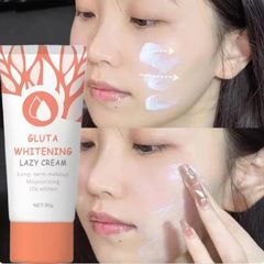 GLUTA WHITENING LAZY CREAM Dưỡng Ẩm Làm trắng da Cân bằng màu da Kem Làm sáng da 30g SPA20