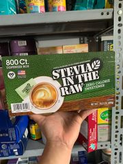 Đường ăn kiêng  chiết xuất từ lá cỏ ngọt Stevia In The Raw Zero Calorie Sweetener Hàng Mỹ