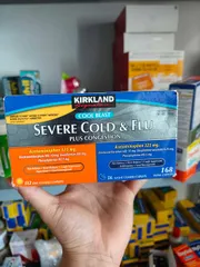 Viên uống Kirkland Signature Cool Blast Severe Cold & Flu 168 viên (112 Caplets Day + 56 Caplets Night) 623497