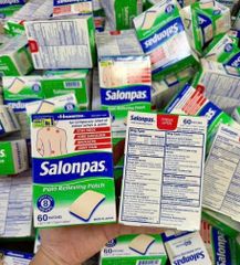 Miếng Dán Giảm Đau Salonpas 60 Miếng - Giảm Nhức Mỏi & Thư Giãn Cơ Hiệu Quả, Dầu Xoa Bóp Chất Lượng