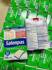 Miếng Dán Giảm Đau Salonpas 60 Miếng - Giảm Nhức Mỏi & Thư Giãn Cơ Hiệu Quả, Dầu Xoa Bóp Chất Lượng