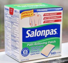Miếng Dán Giảm Đau Salonpas 140 Miếng - Miếng Dán Giảm Căng Cứng Cơ Thể, Giúp Giảm Đau Nhanh Chóng và Hiệu Quả