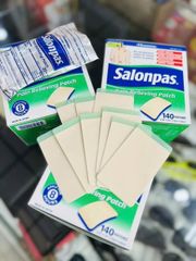 Miếng Dán Giảm Đau Salonpas 140 Miếng - Miếng Dán Giảm Căng Cứng Cơ Thể, Giúp Giảm Đau Nhanh Chóng và Hiệu Quả