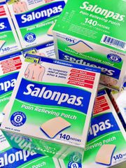 Miếng Dán Giảm Đau Salonpas 140 Miếng - Miếng Dán Giảm Căng Cứng Cơ Thể, Giúp Giảm Đau Nhanh Chóng và Hiệu Quả