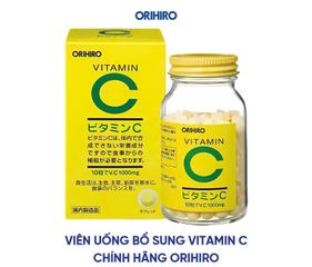 (Nhật) Viên uống Vitamin C Orihiro Hỗ Trợ Sáng Da Tăng Đề Kháng