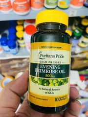 Viên uống tinh dầu hoa anh thảo Puritan's Pride 500mg_1000mg_1300mg - Cân bằng nội tiết tố, cải thiện sức khỏe nữ giới, làm đẹp da và tóc