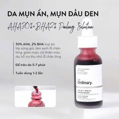 Tinh Chất The Ordinary AHA 30% + BHA 2% Peeling 30ml – Tẩy Da Chết Sâu, Làm Mờ Thâm Nám, Dưỡng Da Mặt Chuyên Sâu