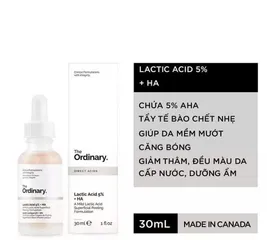 Serum The Ordinary Lactic Acid 5% + HA 30ml - Tẩy Da Chết Nhẹ và Làm Sáng Da - Chăm Sóc Da Mặt Từ Thương Hiệu Uy Tín