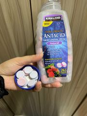 Viên nhai chống trào ngược, kháng axit Kirkland Signature Ultra Strength Antacid, hộp 265 viên - Hàng Mỹ