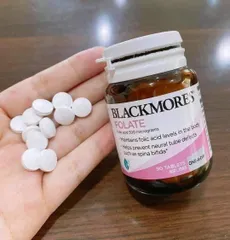Viên uống Blackmores Folate 500mcg axit folic cho bà bầu Úc 90 viên