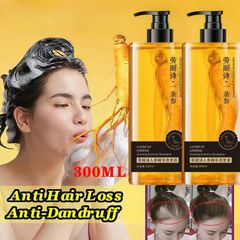 Dầu gội NHÂN SÂM tươi mọc tóc dầu gội chống rụng tóc300ml giảm rụng tóc Mọc Tóc Nhanh kiểm soát Làm mới và kiểm soát dầu