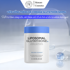 Viên Uống Trắng Da Codeage Liposomal Glutathione 500mg - Hỗ Trợ Làm Sáng Da, Giảm Sạm Nám, 60 Viên Nhập Khẩu Chính Hãng Mỹ