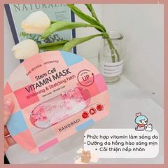 Set 10 mặt nạ Banobagi dưỡng sáng & chăm da mụn (hồng) – giảm mụn, dịu da